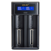 Golisi I2 2A Smart USB Charger with LCD Screen (Black)